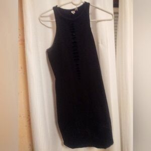 Black sexy dress with slits in the front. Back and both sides size medium